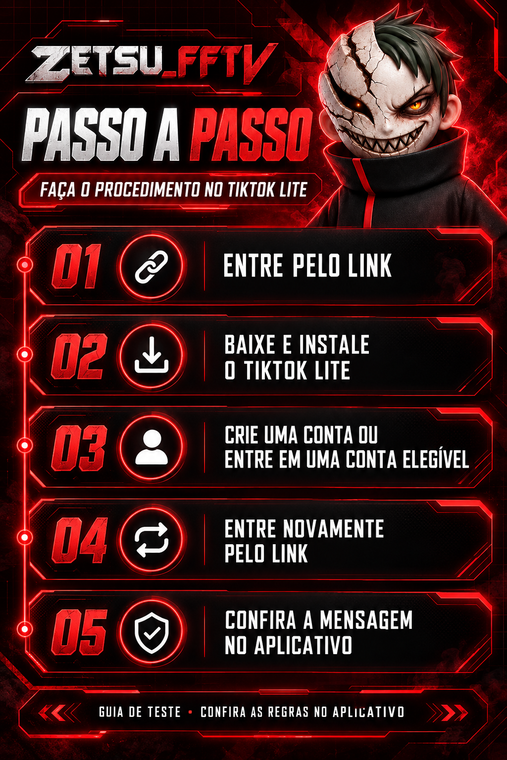 Passo a passo para o TikTok Lite
